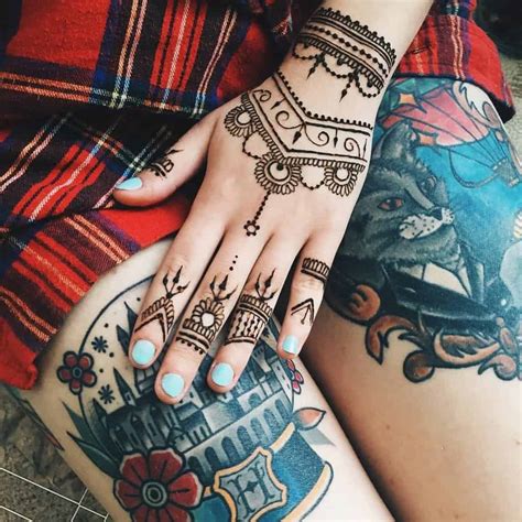 elegant hand tattoos